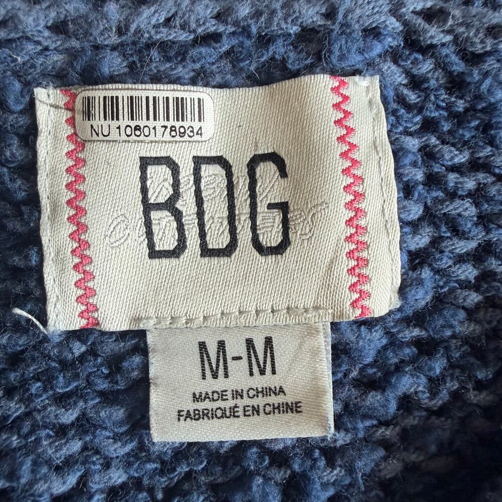 BDG Urban Outfitters Mallard Duck Sweater Women’s Medium Blue Striped Cotton - Picture 5 of 10